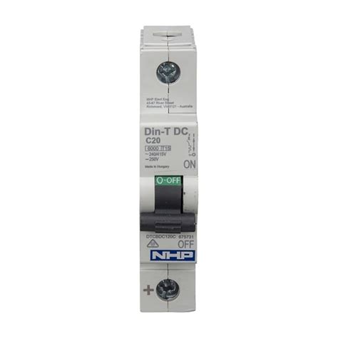 Nhp Din T Miniature Circuit Breaker Dc Ka Pole A C Curve