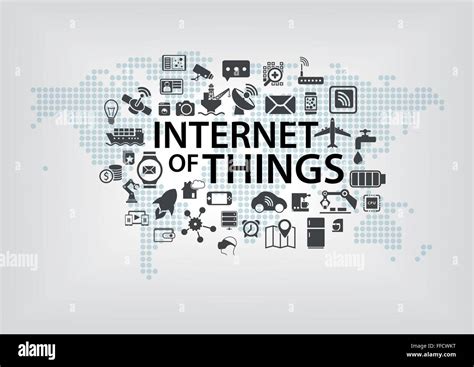 Internet Of Things Iot Concept With World Map And Connected Devices