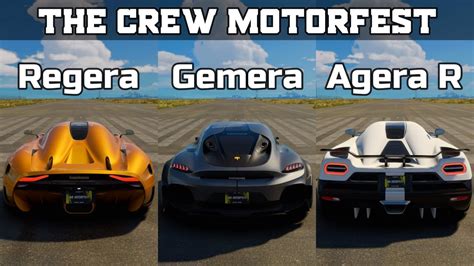 The Crew Motorfest Koenigsegg Regera Vs Koenigsegg Gemera Vs