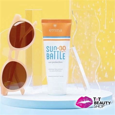 Jual Emina Sun Battle SPF 30 PA 60ml 23ml Fun Size Sunscreen