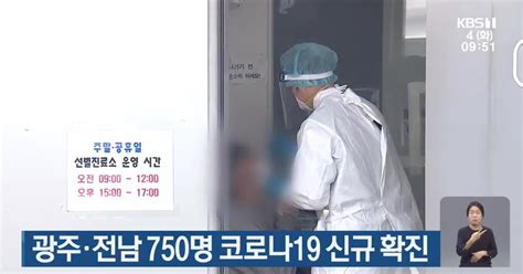 광주·전남 750명 코로나19 신규 확진