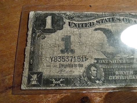 Silver Certificate Black Eagle One Dollar Rough Etsy