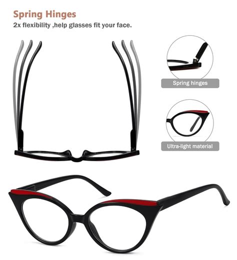 Reading Glasses Cat-eye Design Reader for Women R2125-5pack