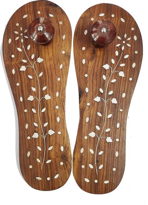 Handicraft Bazar Wooden Slippers Khadau Floral Design Multicolour 8