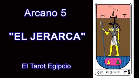 Arcano El Jerarca El Tarot Egipcio Extra Do De Curso