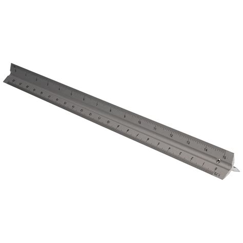 12" Triangular Scale Ruler Aluminium Scale Engineer Architect Technical ...