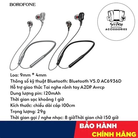 Tai nghe Bluetooth thể thao Borofone BE31 Shopee Việt Nam