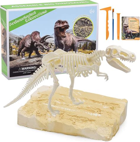 ANNLEAP Kit de excavación de fósiles de dinosaurio para niños juego de