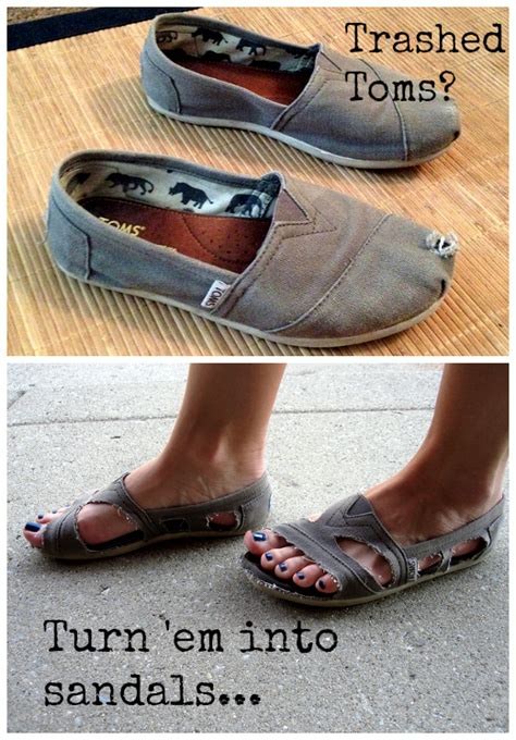 Repurpose: Toms into sandals! | the ReFab Diaries