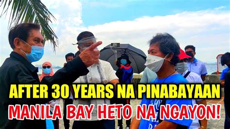 DENR SEC ROY CIMATU BINISITA ANG DOLOMITE WHITE SAND MANILA BAY