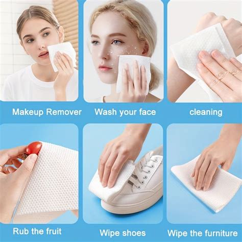 60 120pcs Disposable Face Towels Soft Towels For Makeup Remover Wet