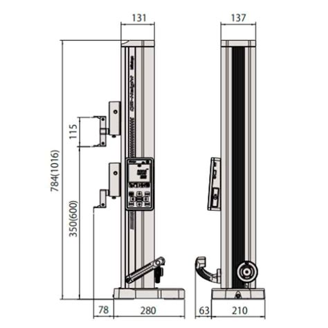 Mitutoyo 0 600mm Inch Metric Dual Scale Digimatic Height Gage With SPC