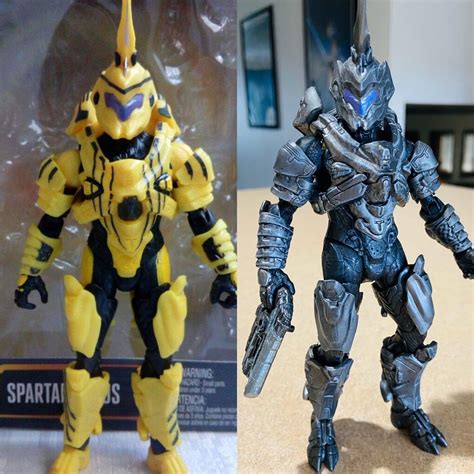 Before and after Mattel Fotus Armor : halo