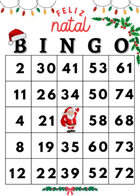 Bingo De Natal Para Imprimir Grátis - Cartela de bingo de Natal | Bingo de natal para imprimir gratuito ...