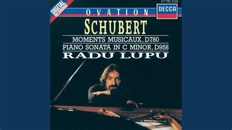 Schubert Moments Musicaux Op D No In C Sharp Minor