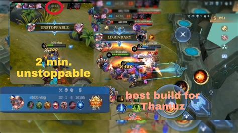 In 2mins Unstoppable Thamuz Best Build For Thamuz 3218 Kda Youtube