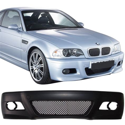 1999 2006 Bmw 3 Series E46 2dr Coupe M3 Style Front Bumper Cover Bodykit Black 8 Fb M3e460006 2