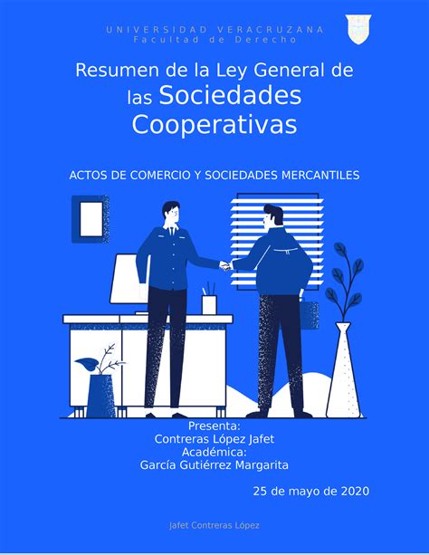 Resumen De La Ley General De Las Sociedades Cooperativas 2