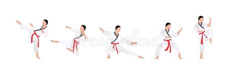 Karate Stances Stock Illustrations 9 Karate Stances Stock