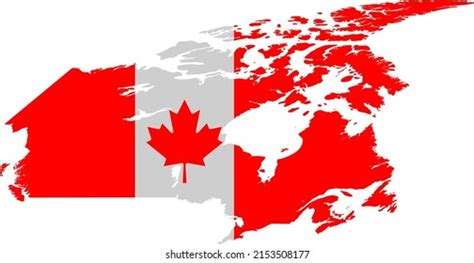 Outline Map Canada National Flag Modern Stock Vector (Royalty Free) 2230671577 | Shutterstock