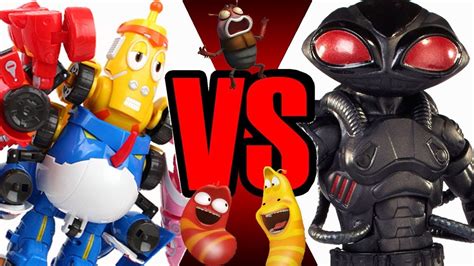 Larva Larva Rangers Insect Bug Transform Toy Robot Vs Black Manta