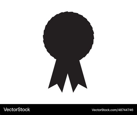 Award Ribbon Silhouette Art Royalty Free Vector Image