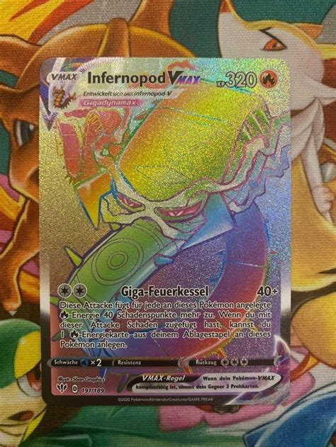 Pokemonkarte Infernopod Vmax Rainbow Kaufen Auf Ricardo