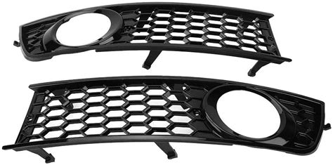 Amazon Front Bumper Car Fog Light Cover Vent Grille Glossy Black