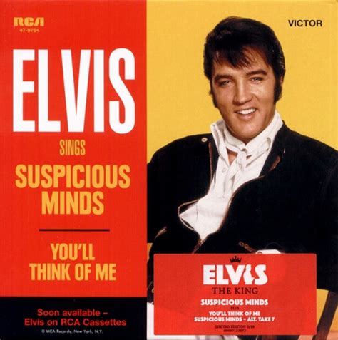 Suspicious Minds Elvis Presley 2007 08 16 CD Sony BMG Music