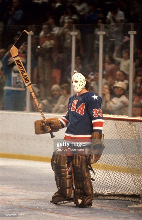 USA goalie Jim Craig during Gold Medal Game vs Finland at Olympic ...