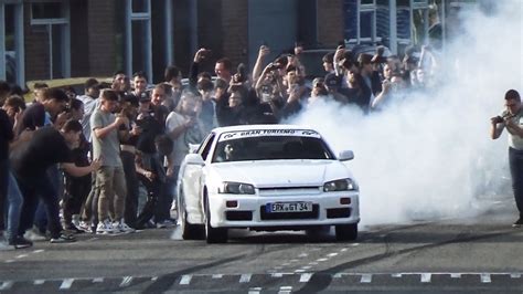 Best Of Tuner Cars Leaving Go Japan 2023 Drifts Burnouts Flames