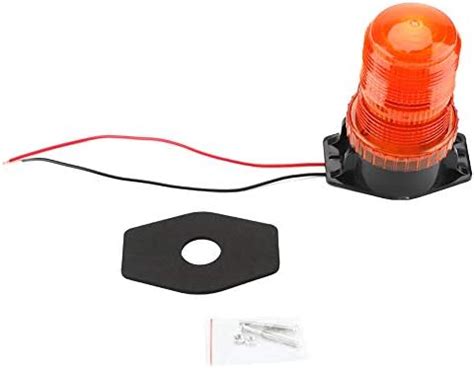 Led Strobe Lights 10 110V 30 LEDs Amber Beacon Light Rotating Flashing