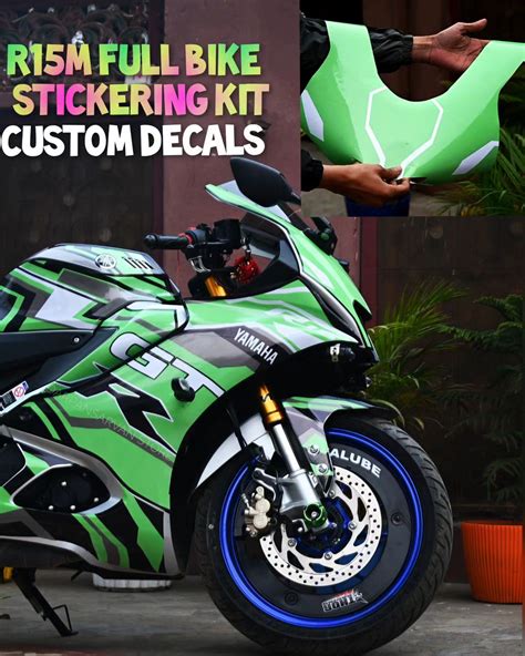 Custom Decal Green Gtr For R M Full Bike Stickering Kit