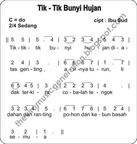 20 Koleksi Not Angka Lagu Anak Anak Riset