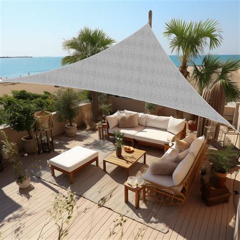 Snapklik Shade Beyond Triangle Sun Shade Sail X X Permeable