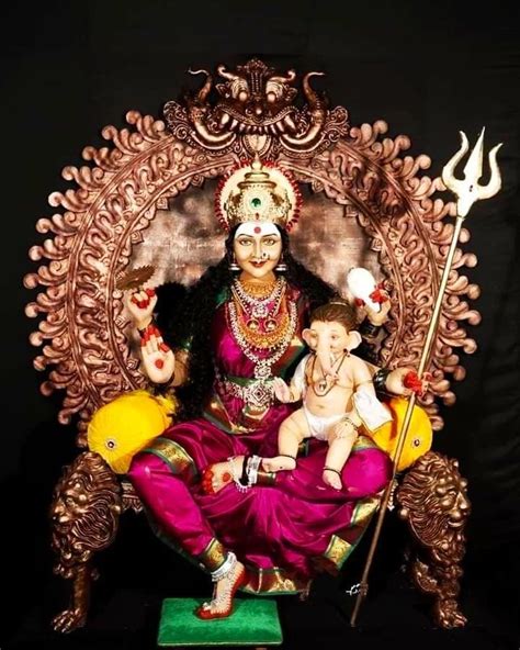 Durga Ji Devi Durga Ganpati Bappa Photo Ganesh Art Paintings