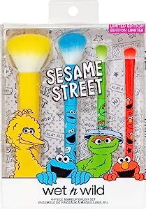 Wet N Wild SESAME STREET 4 Piece Makeup Brush Set Sesame Street