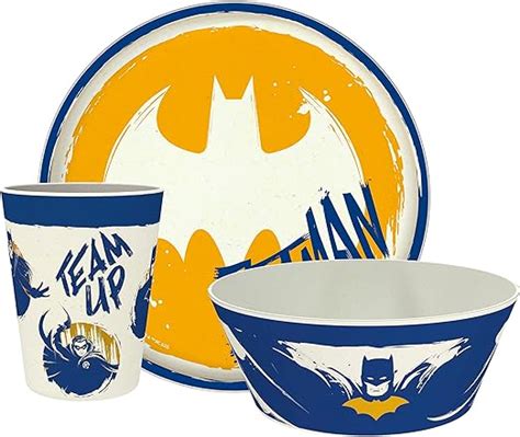 Zak Designs Dc Comics Batman Kids Dinnerware Set 3 Pieces