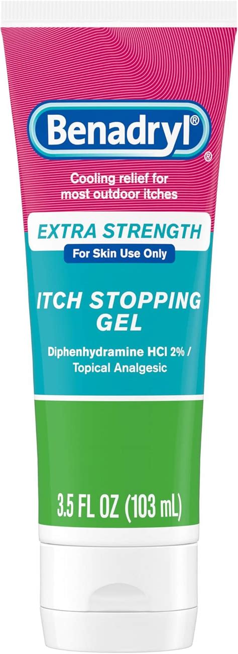 Benadryl Extra Strength Anti Itch Topical Gel With 2 Diphenhydramine