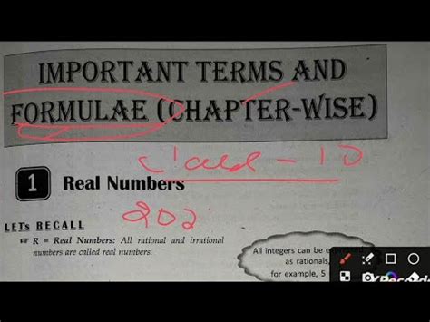 Class 10 Maths Formula Sheet All Chapters Class 10 Maths All Formulas