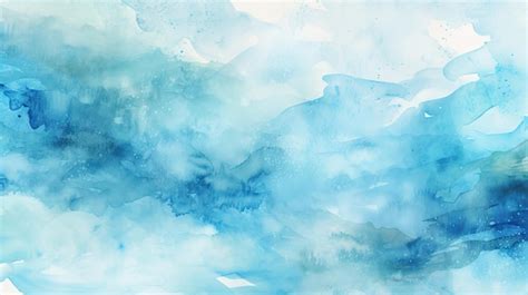 Premium Ai Image Soothing Light Blue Watercolor Background For