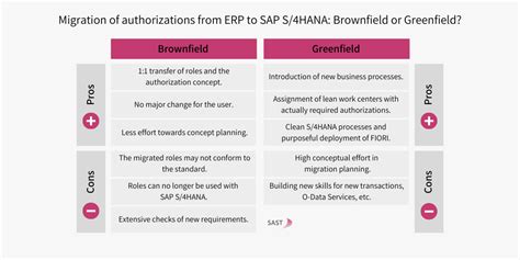 SAP S 4HANA Authorizations Brownfield Or Greenfield