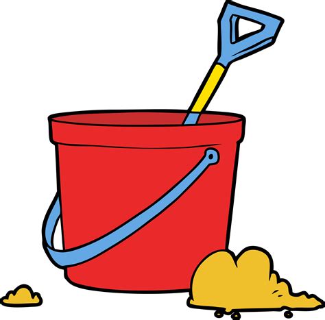 Cartoon Bucket And Spade Png