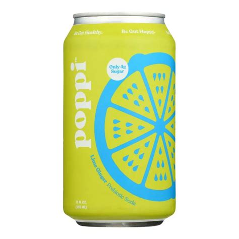 Poppi Prebiotic Soda Ginger Lime Fl Each Walmart