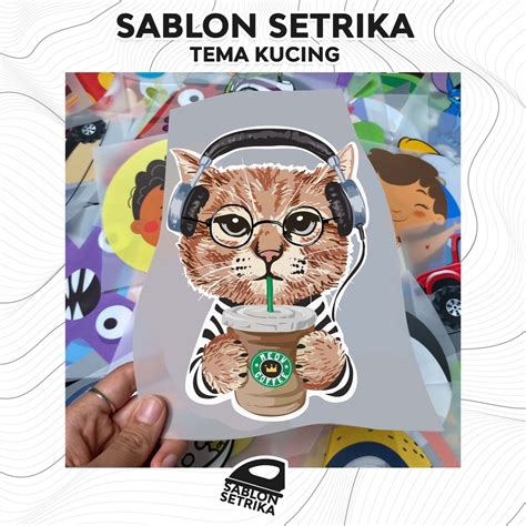 Jual Stiker Sablon Sablon Setrika Sablon Dtf Printing Tema Kucing By