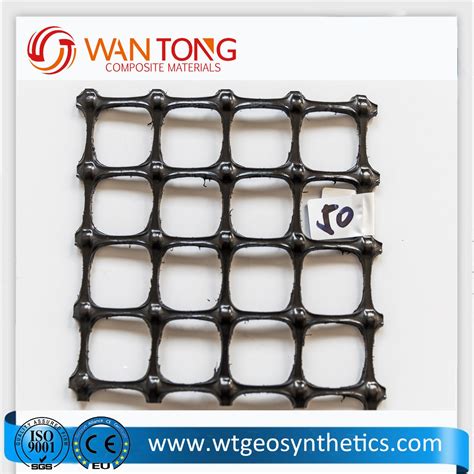 Pp Plastic Biaxial Geogrid Kn With Mm Mesh Size China Plastic