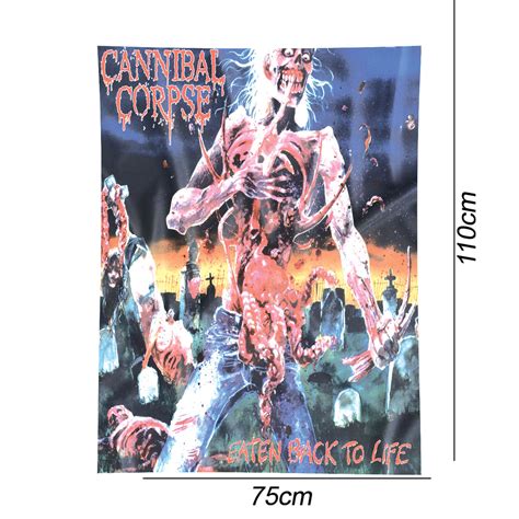 TEXTILE POSTER CANNIBAL CORPSE Eaten Back To Life