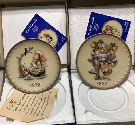 1977 Or 1978 M J Hummel Annual Collector Plate Hand Painted Etsy