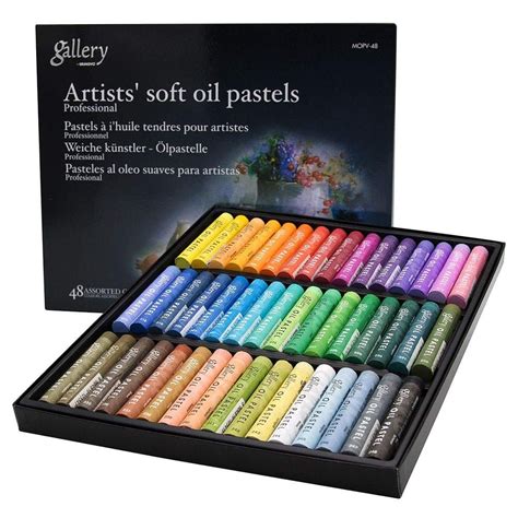 Mungyo Gallery Artist Soft Oil Pastels 48 Set Assorted Colors Jerry S Artarama