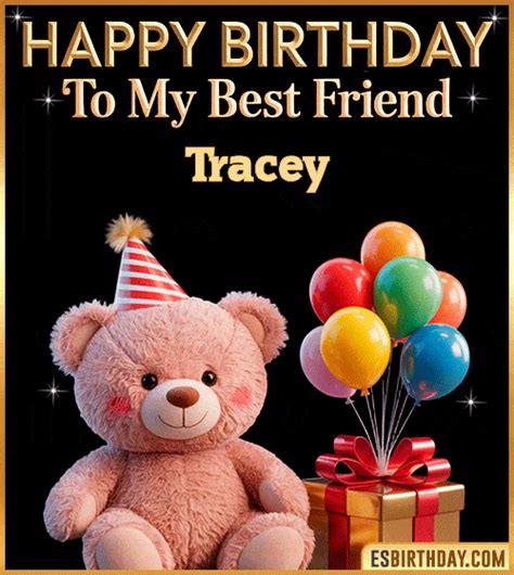 Happy Birthday Tracey  🎂 Animated Images Wishes And Music 【27 S】